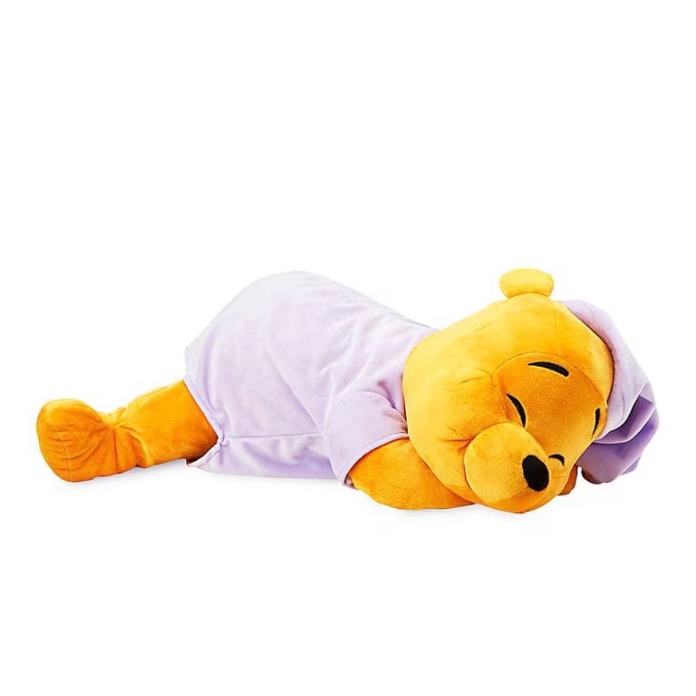 Disney Parks Dream Friends Winnie the Pooh Sleeping Plush 18" Lavender Pajamas